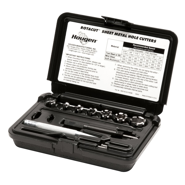 RotaCut Hole Cutter Kit Fractional, 12 pack